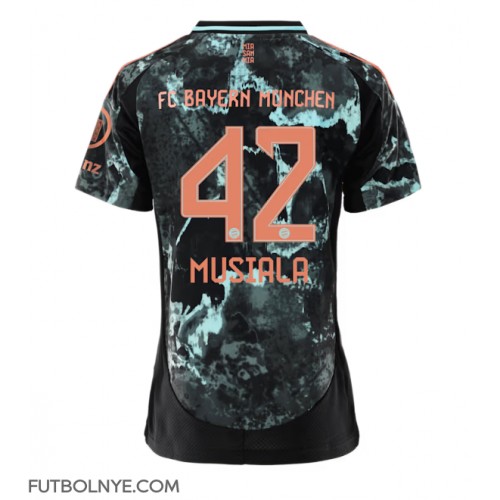 Camiseta Bayern Munich Jamal Musiala #42 Visitante Equipación para mujer 2024-25 manga corta